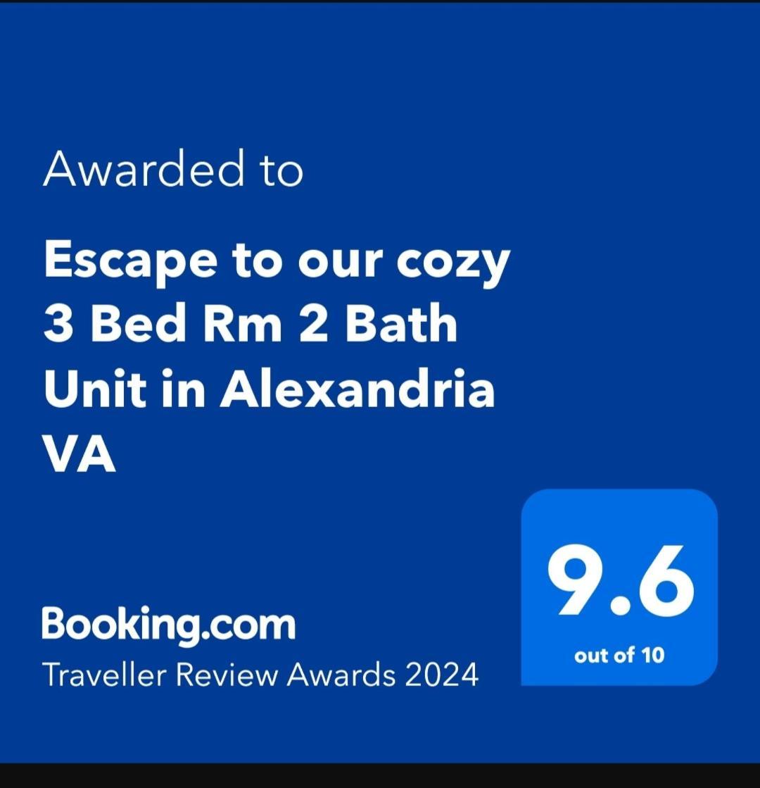 Escape To Our Cozy 3 Bed Rm 2 Bath Unit In Alexandria Va Vila Exterior foto